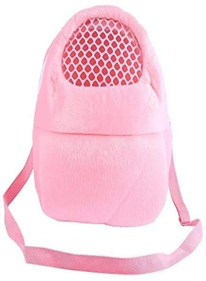 Litewoo حقيبة سفر محمولة من Litewoo لحمل حيوانات السنجاب الطائر، حقيبة دافئة وجيدة التهوية مناسبة للأنشطة الخارجية، مناسبة لخنزير غينيا والقنفذ والشنشيلة والسنجاب الطائر والهامستر والسنجاب والحيوانات الصغيرة (لون وردي) - Image 1
